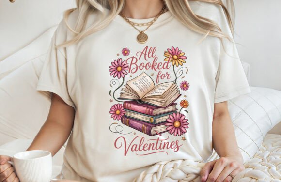 All Booked for Valentines Graphics for T-Shirt Designs
