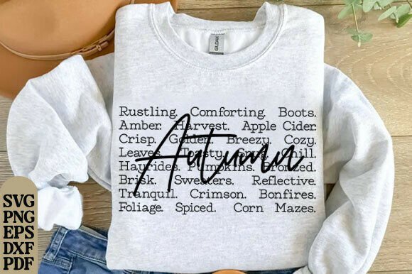 Autumn Words Png Svg Cozy Sweaters: A Graphic Design Asset Review