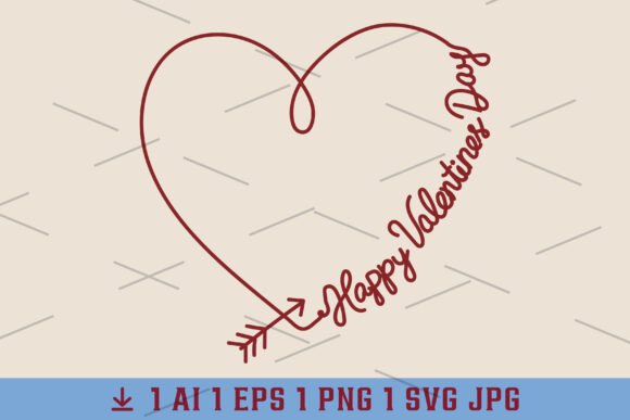 Crochet Yarn Happy Valentines Day Faux Graphics for T-Shirt Designs