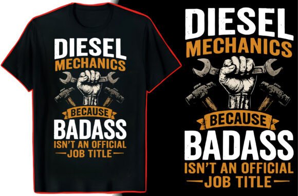 Diesel Mechanic Quote T-Shirt Design Graphics Review