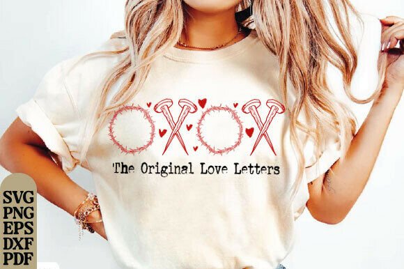 Faux Yarn Xoxo Graphics for T-Shirt Designs