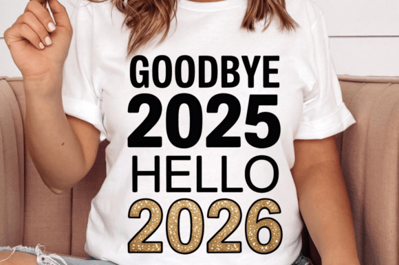 Good Bye 2025 Hello 2026 Sublimation, He: Graphics for Editors