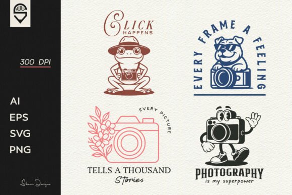 Photography Quote Cartoon Characters Graphics and T-Shirt Designs